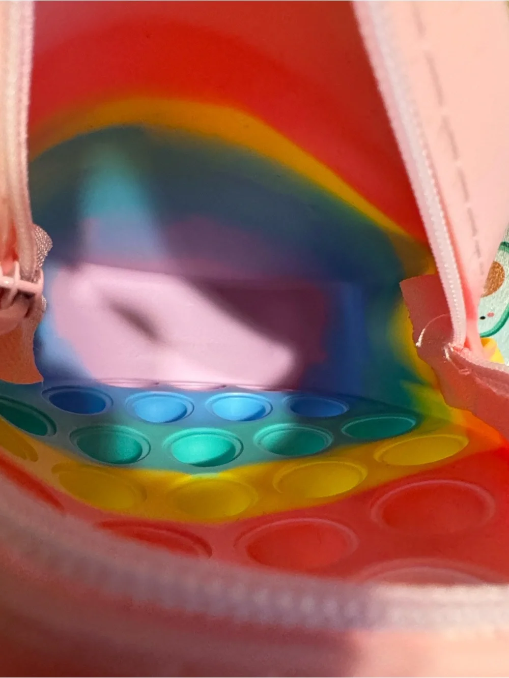 Rainbow Pineapple Pop-It Crossbody Bag